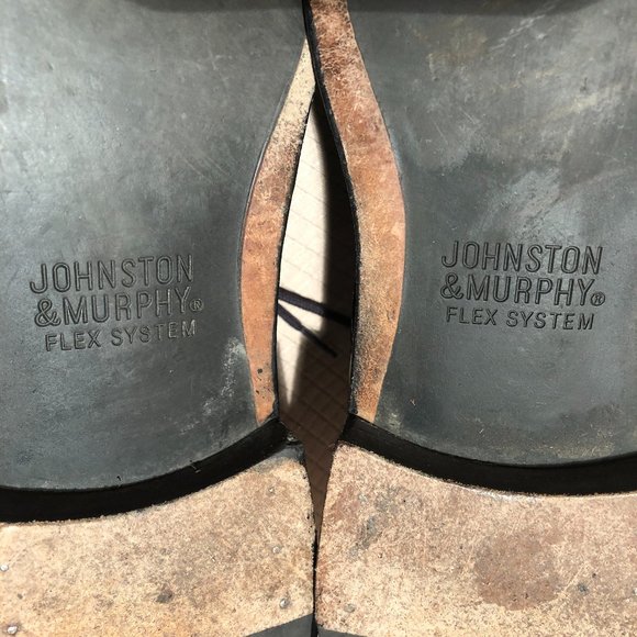 Johnston & Murphy oxford leather black shoes, 11.5 main image 11